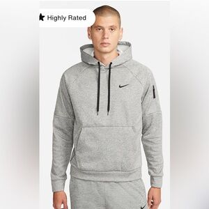 Nike Gray Hoodie with Black Accents